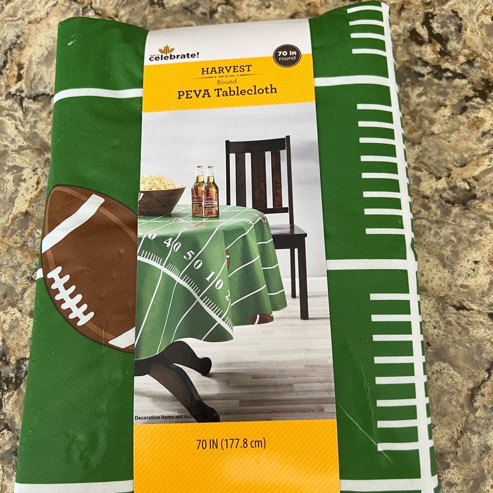 New Round Football Tablecloth